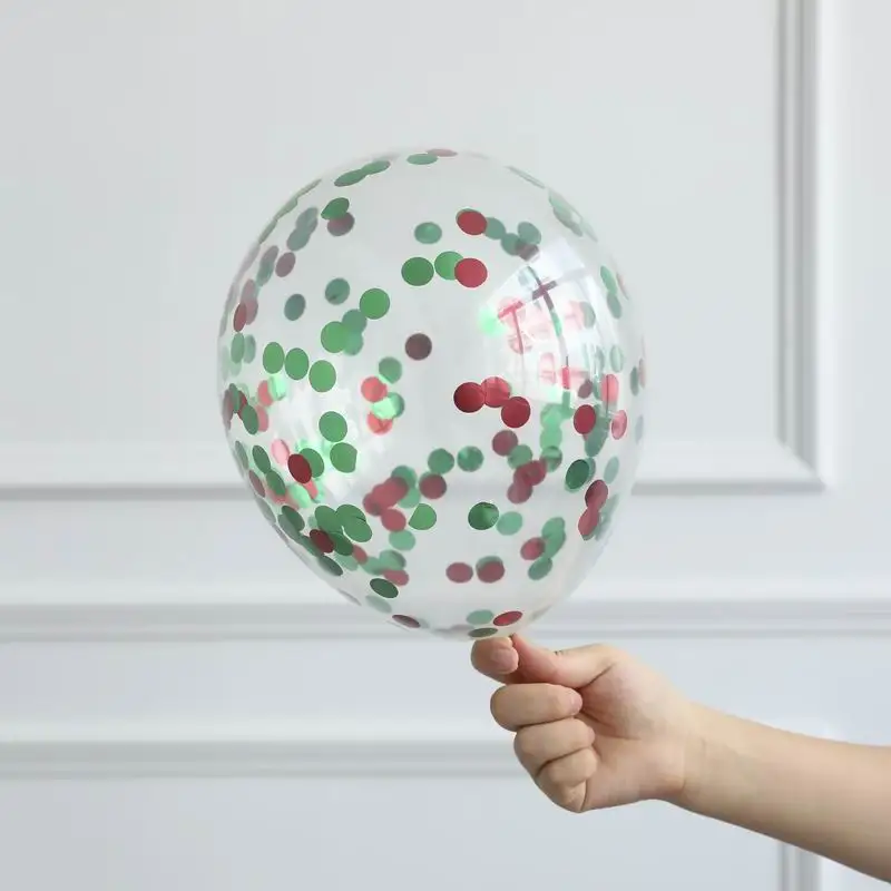 10 шт./лот, прозрачные воздушные шары, Золотая Звезда, конфетти из фольги, прозрачные воздушные шары с днем рождения, детский душ, украшения для свадебной вечеринки - Цвет: green red