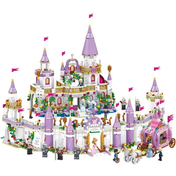 

731PCS Gril Lepining Friends Princess Windsor's Castle Cinderella Princess Royal Carriage Model Building Blocks Kit Toys Gifts