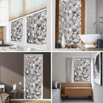 

45x200cm PVC Frosted Self-Adhesive Window Glass Film Paper Opaque Bathroom Sticker Window Stickers Privacy Protection