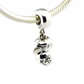 

Popular Silver Charms Chef Mouse Pendant Charm Fits For European Charms Bracelets For Woman DIY Beads Jewelry Making
