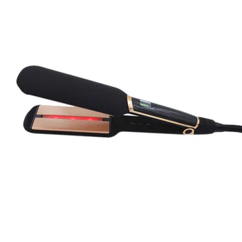 

Straightener Infrared Hair Care Ion Straightener MCH Fast Heating Tourmaline Ceramic and Infrared Dual Plates LCD Hair Iron EU P