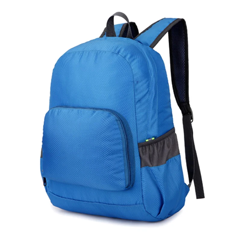 Lightweight Backpack Nylon Hiking Camping Travel Bag for Men Women Outdoor Waterproof BB55 - Цвет: blue