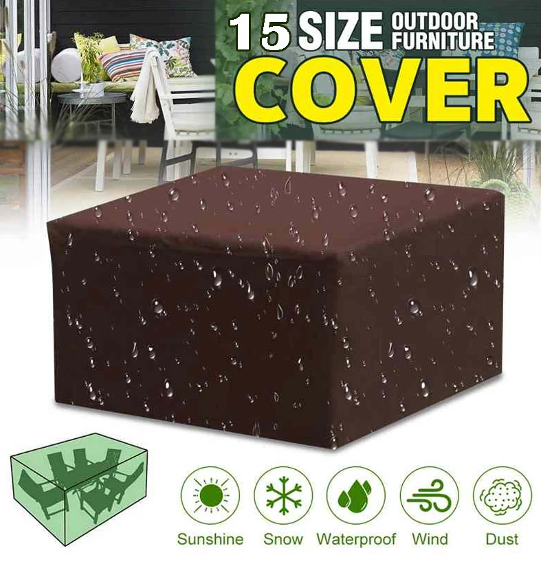 1 Pcs Rain proof and Snow proof Furniture Dust Cover Outdoor Garden