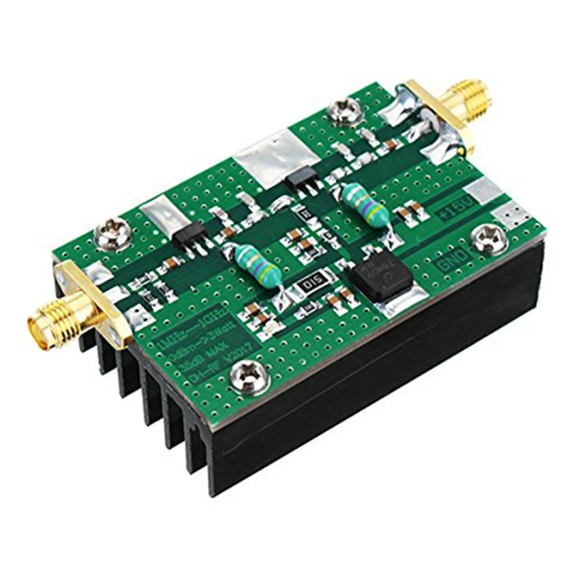 Топ 1MHz-1000MHZ 35db 3W HF VHF UHF FM передатчик широкополосный RF усилитель мощности для Ham |