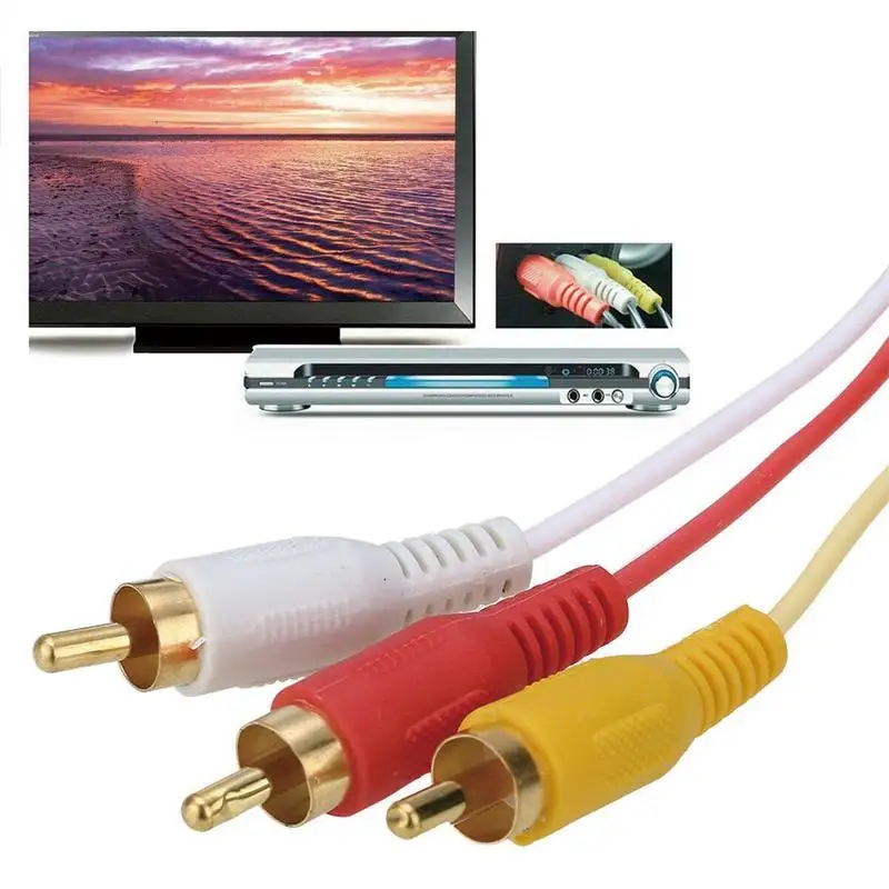 1,5 м 1080p HDMI к 3RCA кабель-адаптер кабель передачи от HDMI к RCA для HDTV