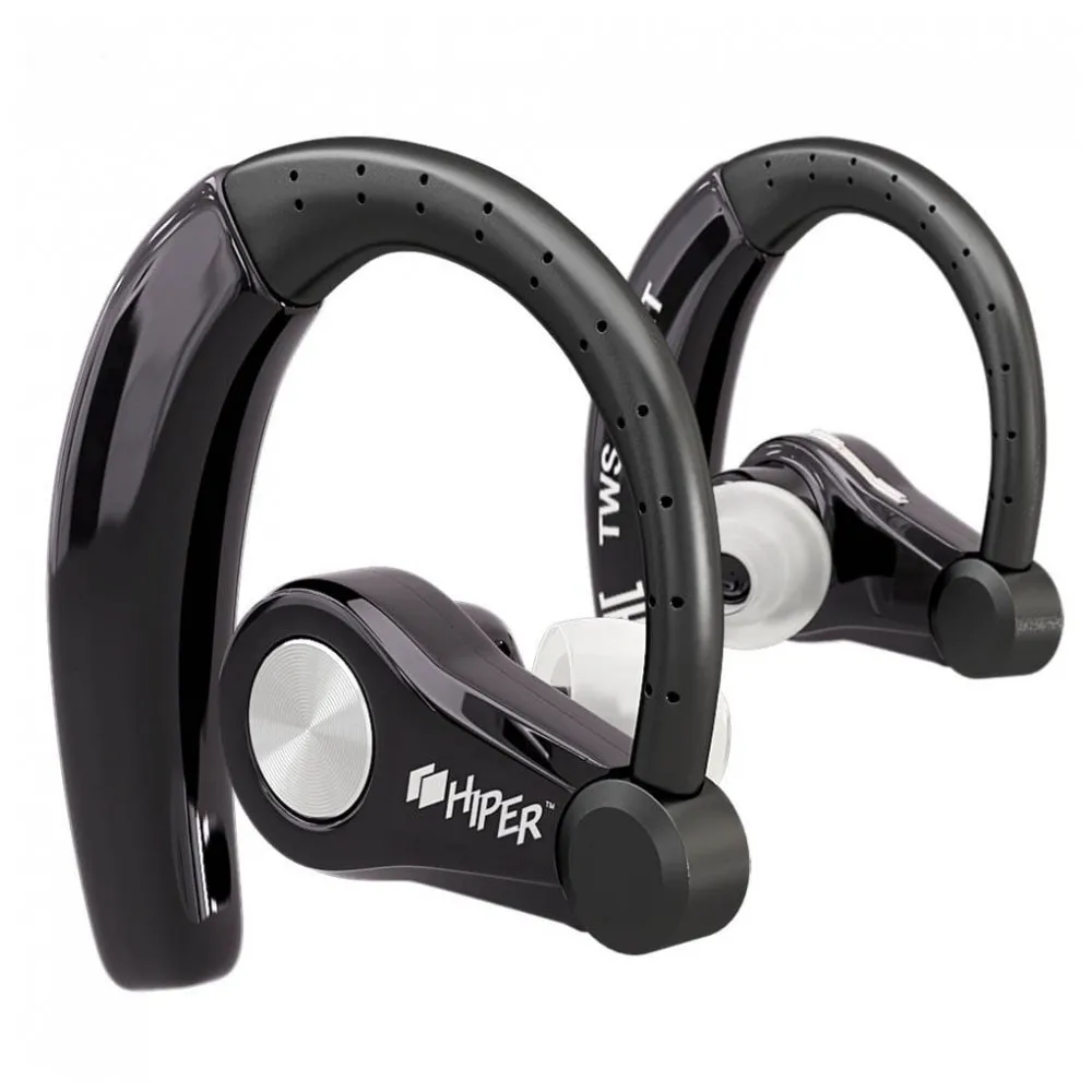 Беспроводные наушники HIPER TWS Sport Bluetooth 5.0 гарнитура Li-Pol 2x90mAh черный
