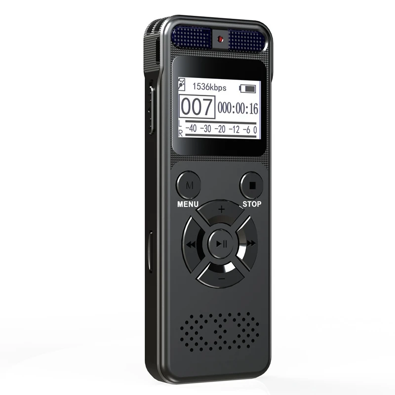 

32GB Digital Voice Activated Recorder with Speaker Noise Reduction Pass Word Mini Microphone MP3 Player for Lecture