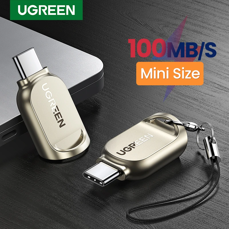 Устройство для чтения карт памяти UGREEN, USB C, TF, Micro SD, Type C, 3,0 OTG