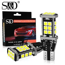2 шт. W16W T15 Светодиодный лампочки Canbus OBC Error Free 3030 SMD СВЕТОДИОДНЫЙ запасной светильник 921 912 W16W светодиодный лампы заднего хода автомобиля Лампа...