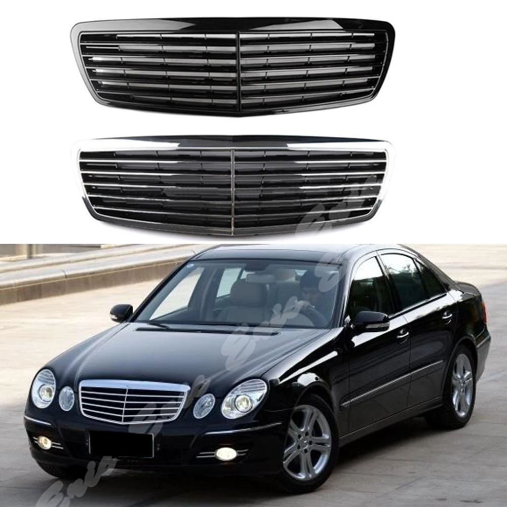 Передняя решетка бампера для Mercedes Benz E Class W211 2003 2004 2005 2006|Гоночные решетки| |