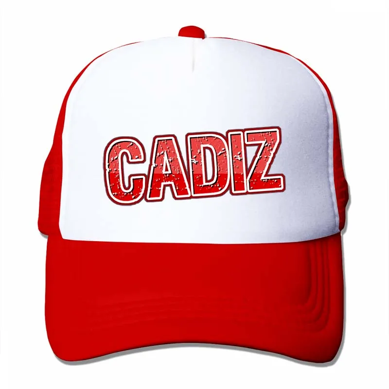 Бейсбольная кепка Cadiz с логотипом для мужчин и женщин, Кепка-Дальнобойщик, модная Регулируемая Кепка - Цвет: 4-Red