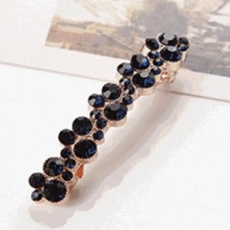 Fashion Geometric Crystal Pearl Women Hair Clips Headwear Accessories Shining Hairpins Hair Barrettes Decorations