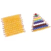Montessori Materials Math Toys Orange Golden Plastic Pearls Colorful Beads Stair Golden Beads Digital Number 1-10 Kids Preschool 6