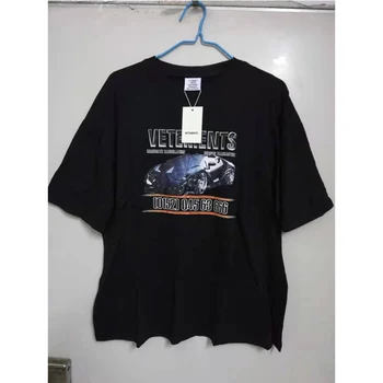 

2020 Vetements t-Shirt Men Women Car Logo Print Vetements t-Shirt Hip Hop 1: 1 High Quality Casual Oversized Cotton Top