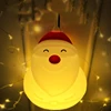 Portable Creative LED Christmas Night Light Wooden USB Rechargeable Magnetic Foldable Desk Table Lamp Home Decoration Kids Toys