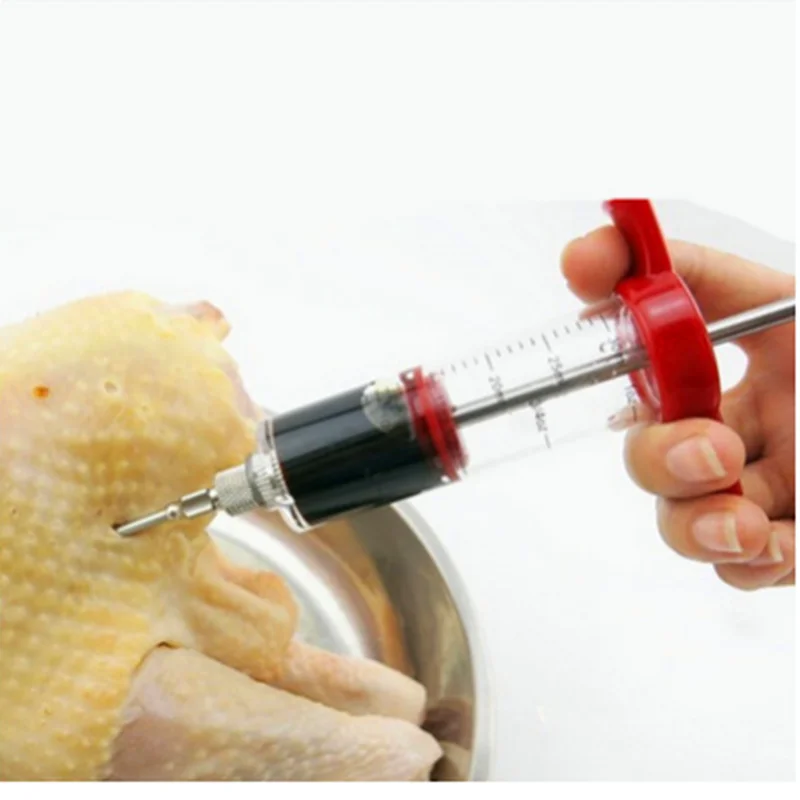 buy High Quality Barbecue Meat Syringe Marinade Syringe Turkey Chicken Flavor Syringe Kitchen Cooking Syringe Accessories Gadgets