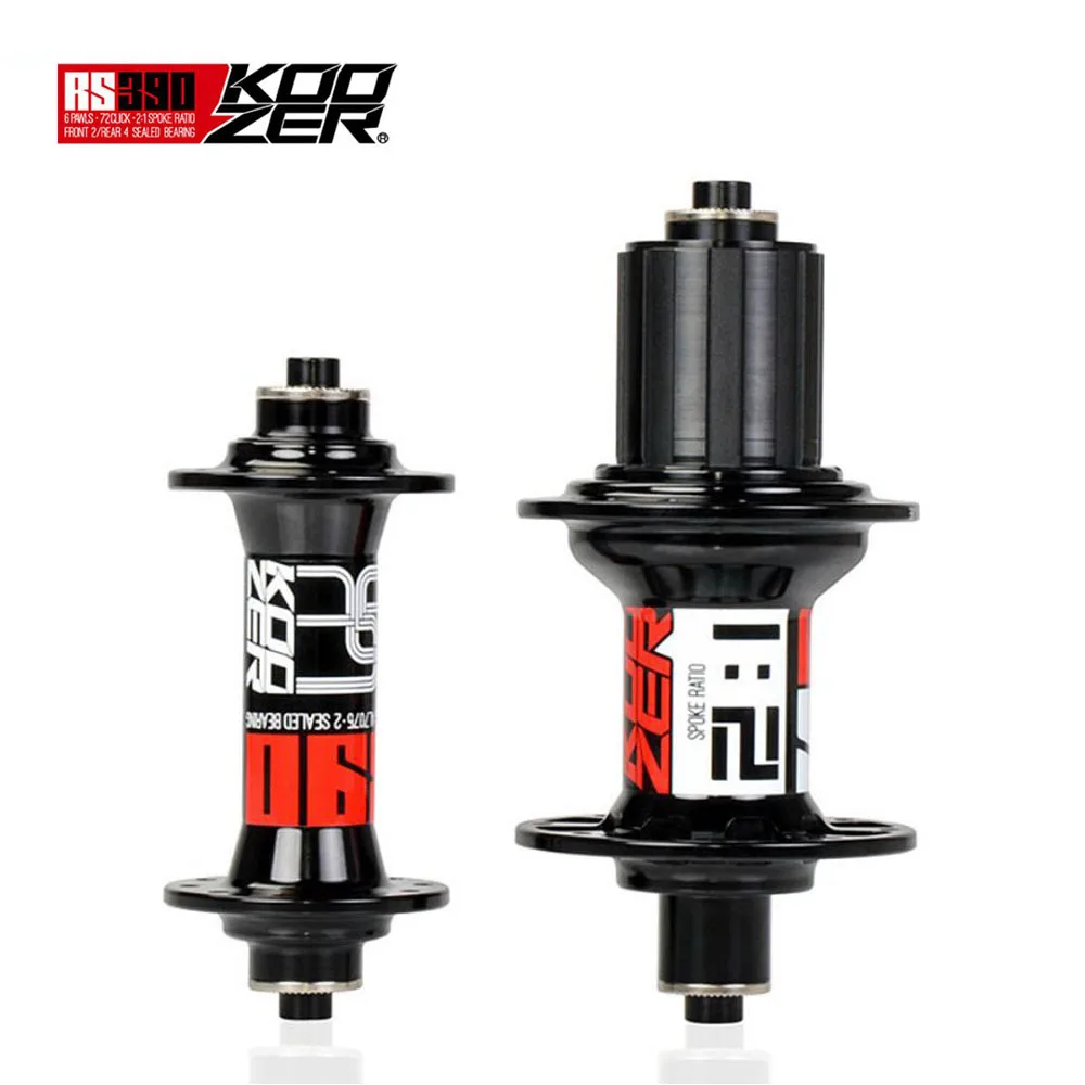 

KOOZER RS390 Road bike hub front 20H 20 hole 2 bearing rear 24H 24 hole 4 bearing 120 click 11S 11 speed hub bike Accessories