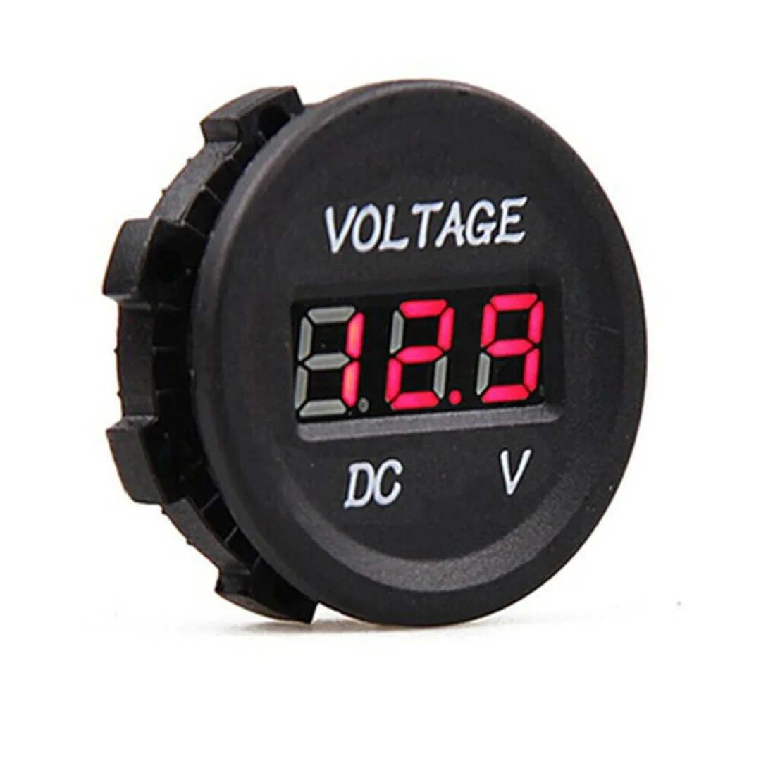 Battery Voltmeter DC LED Digital Display Car Motorcycle Voltmeter Tester Mini DC Voltage Gauge Electrical Meter