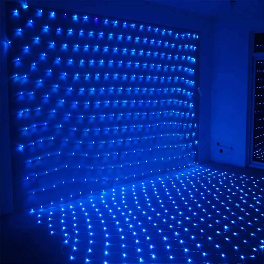 BEIAIDI 2x2M 3x2M 6x4M Led Net Mesh Fairy String Light Outdoor Garden Patio Christmas Wedding Tree-wrap Net Fairy String Garland photo