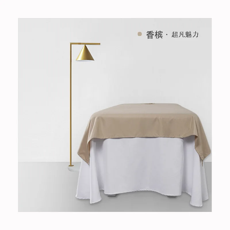 1Pcs Plain Beauty Salon Bed Sheets SPA Massage Anti-shrink Soft Touching Skin-friendly cotton Bedding Table Cover With/no Hole 5