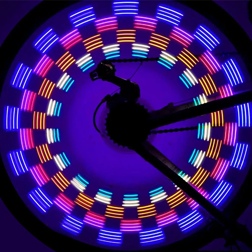 2 шт. велосипедные шины клапанные огни велосипедные Колесные колпаки 32LED фонари велосипедные огни езда Силиконовое горное колесо огни спицы