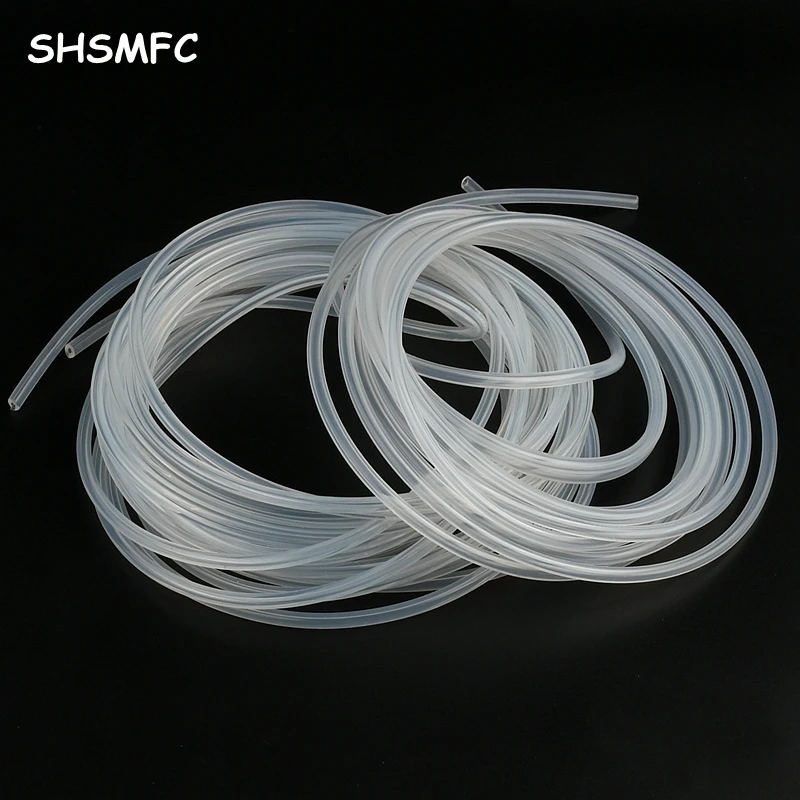 Silicone Tube Food Grade Clear Transparent Silicone Rubber Hose 0.5mm 1.5mm 2mm 3mm 4mm 5 mm Out Diameter Flexible Silicone Tube Capillary Plastic Tube