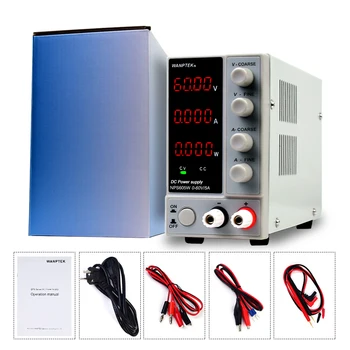 

NPS605W DC stabilized power supply 60V5A four-bit micro-adjustable switching power supply 0.01V 0.001A 300W AC110V 220V