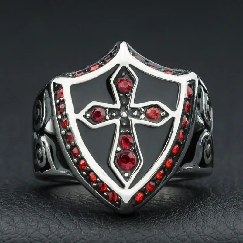 Templar Knight Shield Cross Ring For Men finger ring,gold color ring,gold color rings,stainless steel ring,tibetan silver rings,signet ring,finger watch ring,chain ring,half face ring,amethyst zirconia ring,silver ring,opening ring,fidget spinner ring,sparkling heart ring,tungsten ring,adjustable rings,zircon crystal ring,wedding rings,wedding ring,ceramic ring,animal ring,ring set