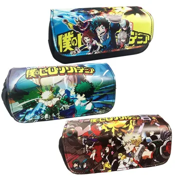 

My Hero Academia Zipper Bag Nylon Creative Stationery Bag My Hero College High Capacity Printing School Supplies Coin Purse