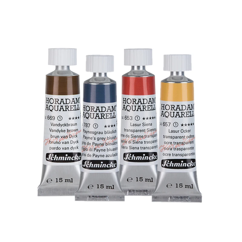 German Schmincke Artist Watercolor Paint 5ml 15ml Tubular Single Palette Art Supplies Series 1