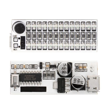 

USB Mini Music Spectrum Light 2x13 LED Board Voice Control Sensitivity Adjust