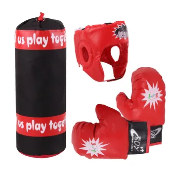 

4pcs Kids Educational Toys Kids Boxing Kit Training Bag Set Punching Bag Gloves Heavy Bag Exercise Toys for Children Boys Girls