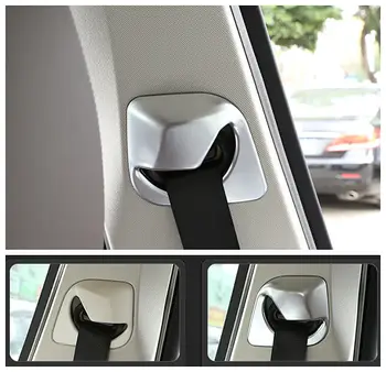 

Chrome pillar Seat safety belt cover frame trim For BMW X4 G02 X3 G01 2018 2019