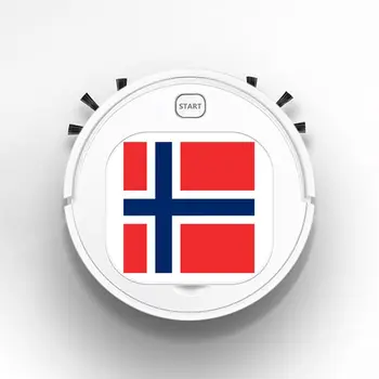 

1800Pa USB Smart Robot Rechargeable 3 in 1 Auto Smart Robot Strong Suction Sweeper Vacuum Cleaners flag of norway