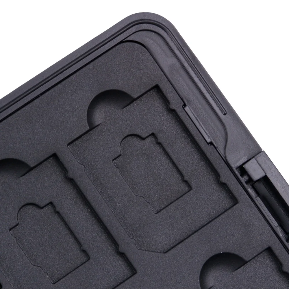 Conveniente para Transportar Suporte de Armazenamento de Cartão Caixa de Cartão de Memória de Alumínio com 16 8 + 8 para Micro Pces Compartimentos Sdhc Sdxc 2 sd - - Image 6