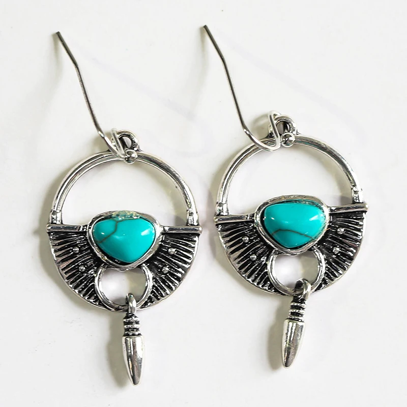 2021 Bohemian Ethnic Style Green Dangle Earrings For Women Tribal Jewelry Vintage Long Drop Earring Fashion Personality Gift 2021 Bohemian Ethnic Style Green Dangle Earrings For Women Tribal Jewelry Vintage Long Drop Earring Fashion Personality Gift