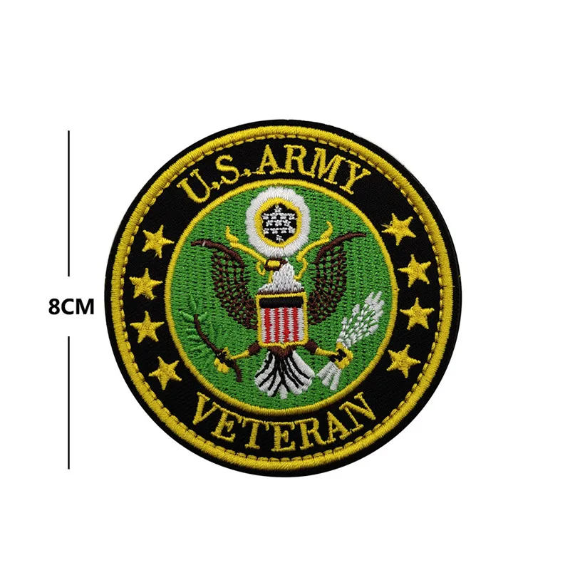 Patches táticos da bandeira americana dos EUA, caveira Don't Tread On Me,  com gancho e laço para mochilas, chapéus, jaquetas, uniformes militares,  tamanho 3x2 pol. Pacote com 10, R - Patch Display