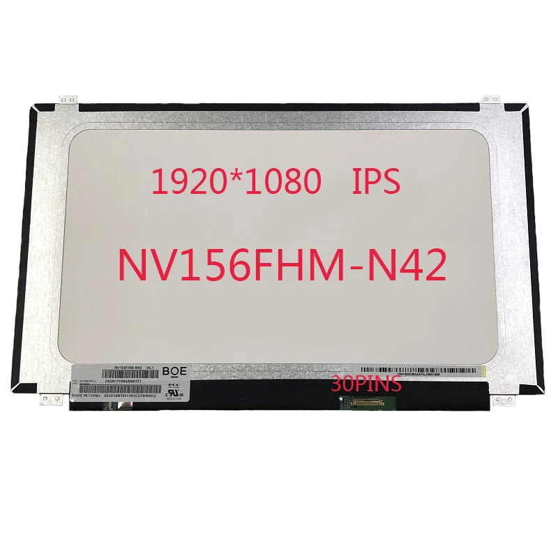 

15.6" Laptop LCD Screen B156HAN04.0 LP156WFC-SPP2 NV156FHM-N31 N42 LP156WF6-SPK3 Display Matrix Panel 1920*1080 30pins