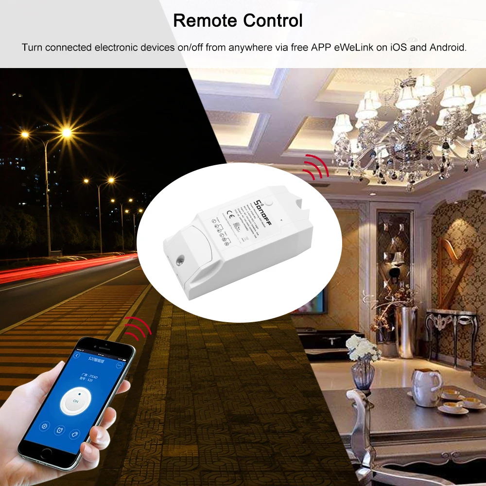 Sonoff Pow R-2 ITEAD умный Wifi переключатель беспроводной вкл/выкл контроллер с измерением энергопотребления в реальном времени 3500 Вт умный дом