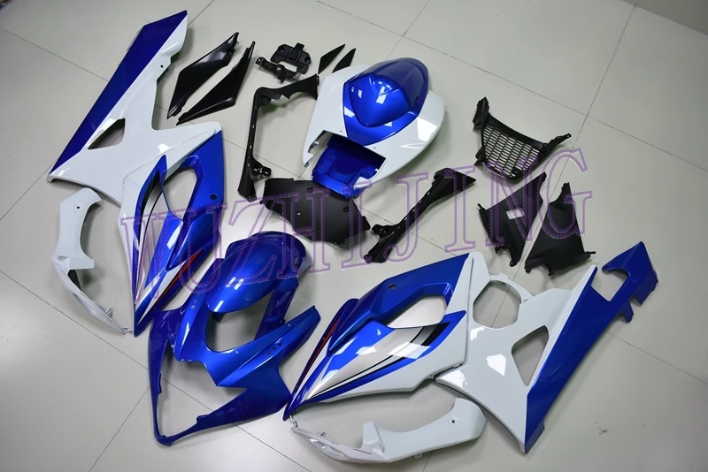 Обтекатели для Suzuki GSXR1000 2006 набор для всего тела GSX-R1000 2005 сине-белые Пластик Обтекатели для Suzuki GSXR1000 2005-2006 K5 - Цвет: INJECTION mold