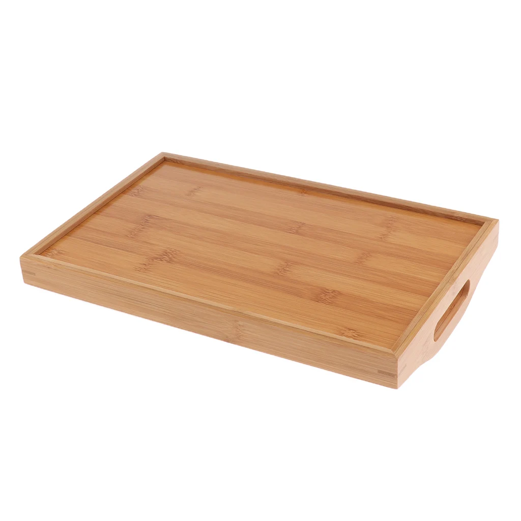 Various Size Exclusive Wood Serving Tray Food Dish Kitchen Vintage Solid - 6 Sizes Available