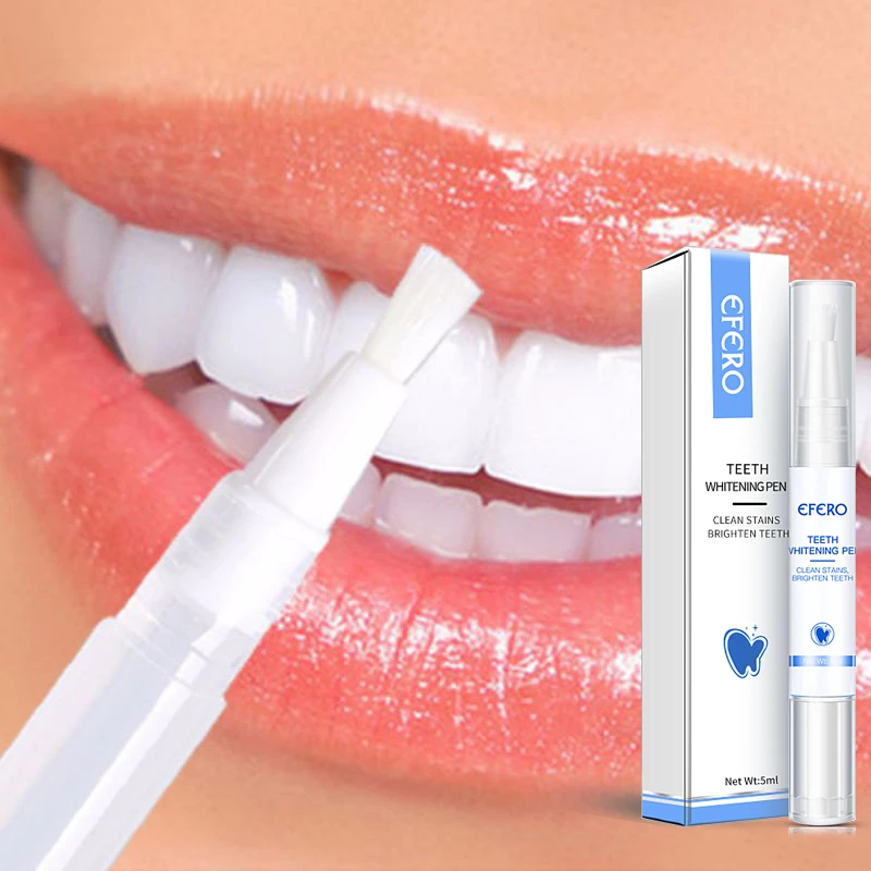 Efero Teeth Whitening Pen Cleaning Serum Remove Plaque Stains Dental Tools Whiten Teeth Oral