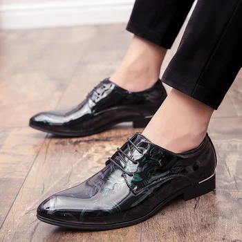 

Business OXford wedding Shoes Men Breathable Leather Shoes Rubber Formal Dress Shoes Male Office Party Wedding Shoes Mocassins 5