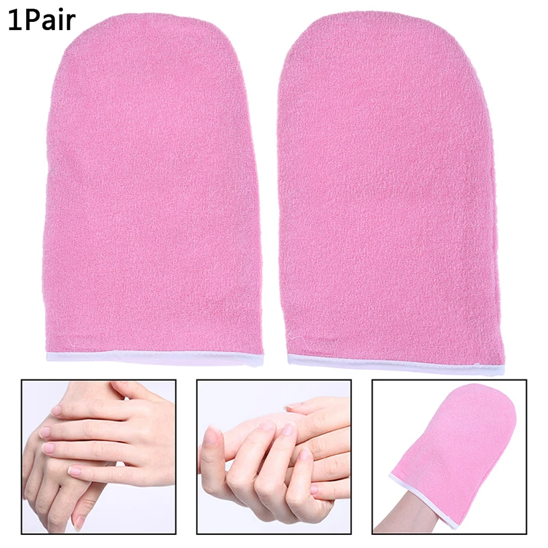 1 Pair Wax Warmer Gloves Protection Paraffin Hand Gloves Heater SPA Cotton Mittens For Warmer Wax Heater Hot