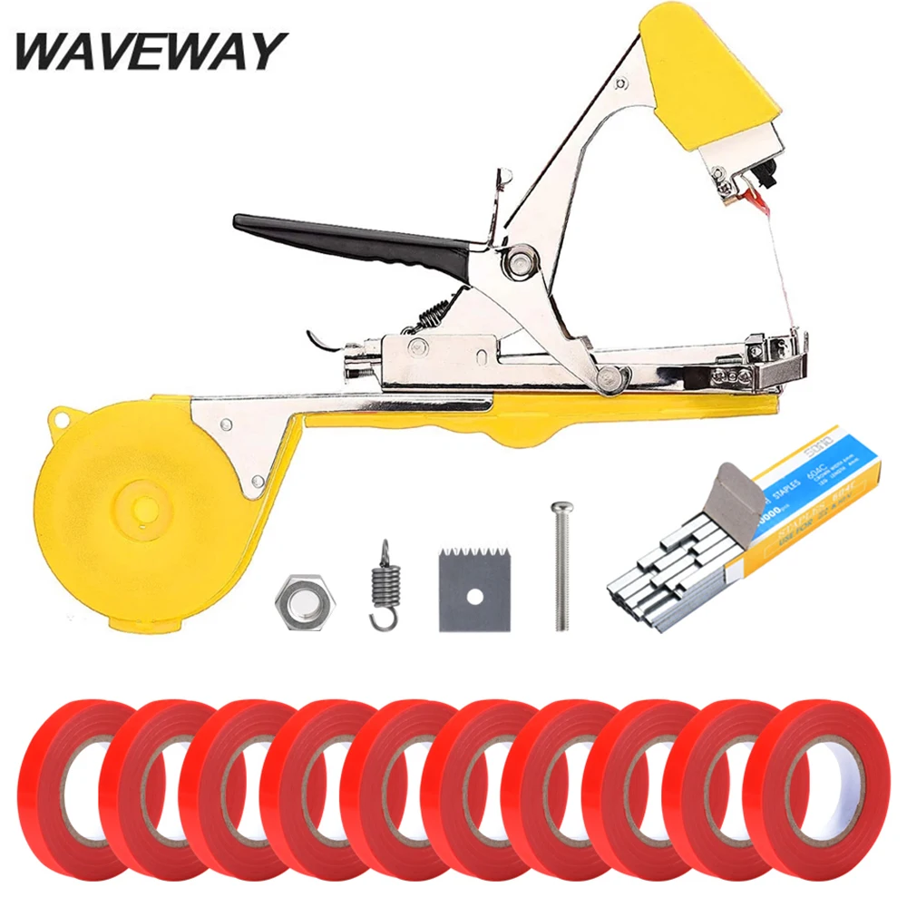 Herramientas de jardín, máquina de atado de plantas, ramas, máquina de atado de mano, tapenador, verduras picadas, hogar y jardín