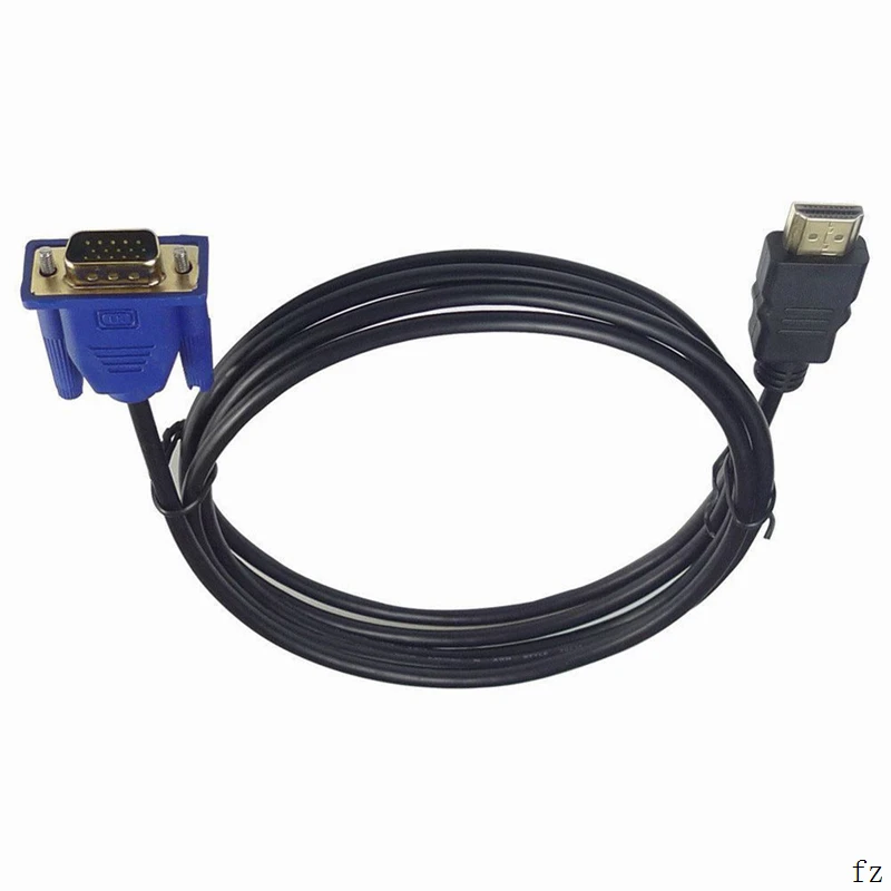 100 шт. 1,8 м HDMI Мужской к SVGA VGA Мужской адаптер A/V кабель конвертер