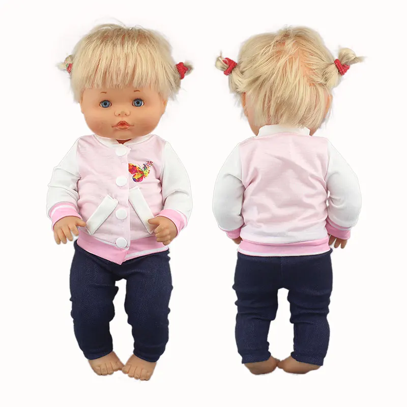 Lovely Suit For 42cm Famosa Nenuco Doll 17 Inches Baby Girl Doll Clothes And Accessories