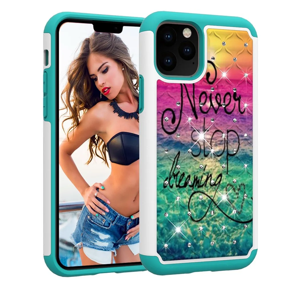 Dream Crystal Style Phone Case For iPhone 11Pro Max Dirt-resistant Slim Fashion Soft Cases Shockproof Dust-proof Phone Case