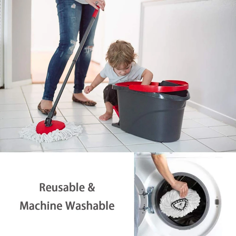 5 шт. сменная вращающаяся Швабра из микрофибры чистящая Сменная головка для Vileda O