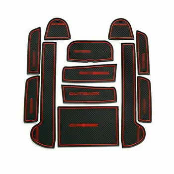 

Car Non-Slip Interior Soft Rubber Door Panel Mats Cup Holder Pad For Subaru Outback